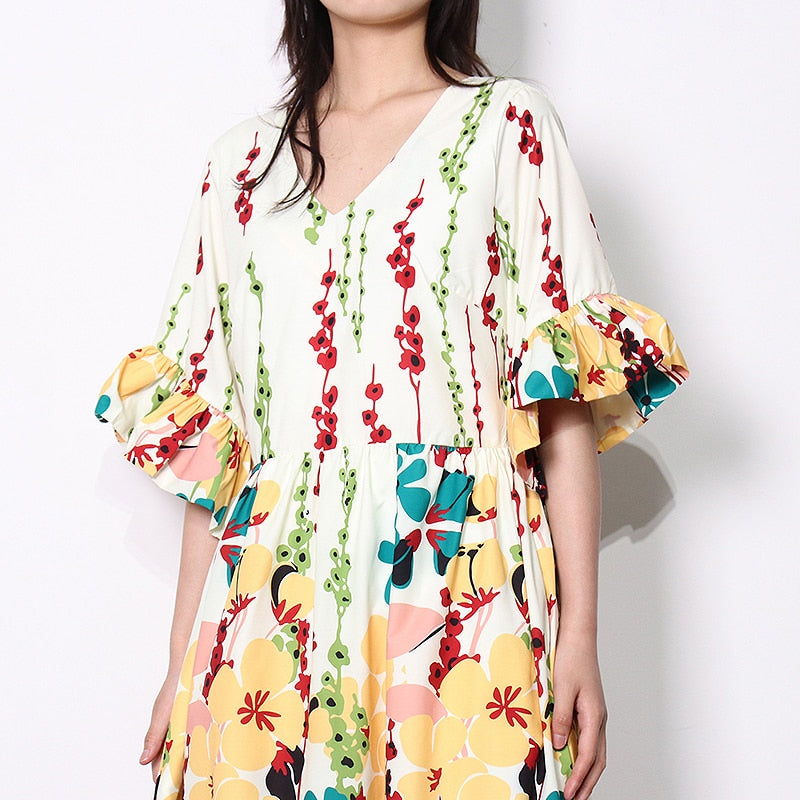 Garden Blooms Boho Maxi Dress