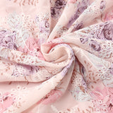 CARMINA Pastel Florals Ruffled Midi Dress