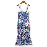 MAJOLICA Print Lace summer Dress