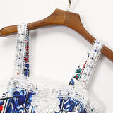 MAJOLICA Print Lace summer Dress