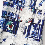 MAJOLICA Print Lace summer Dress