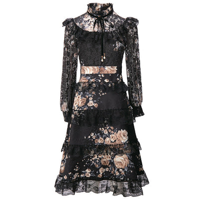 CATTLEYA Charming Vintage Midi Dress in colors