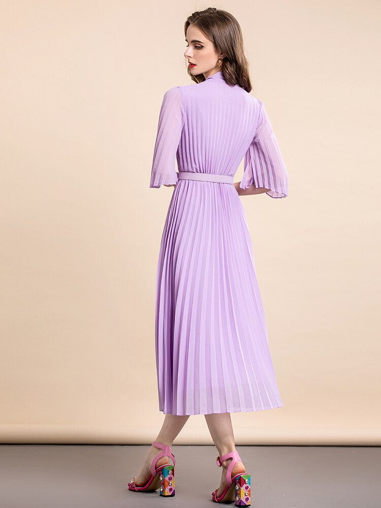 CARISSA Pleated Midi Dress