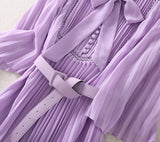 CARISSA Pleated Midi Dress