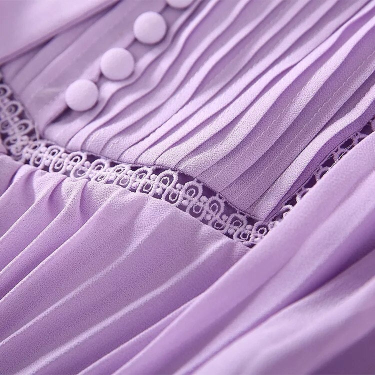 CARISSA Pleated Midi Dress