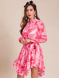 CYNDY Printed Mini Dress
