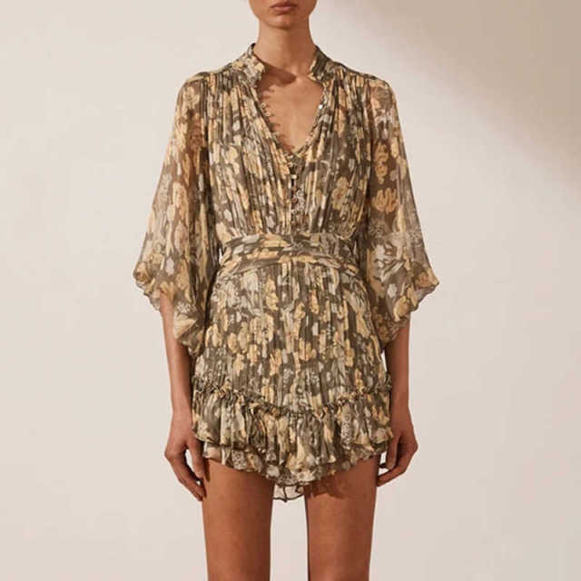 LETIZIA Romantic Mini Dress in colors