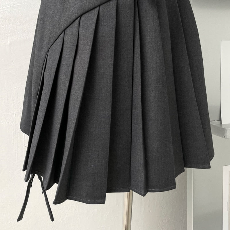 Structured Belted Mini Dress