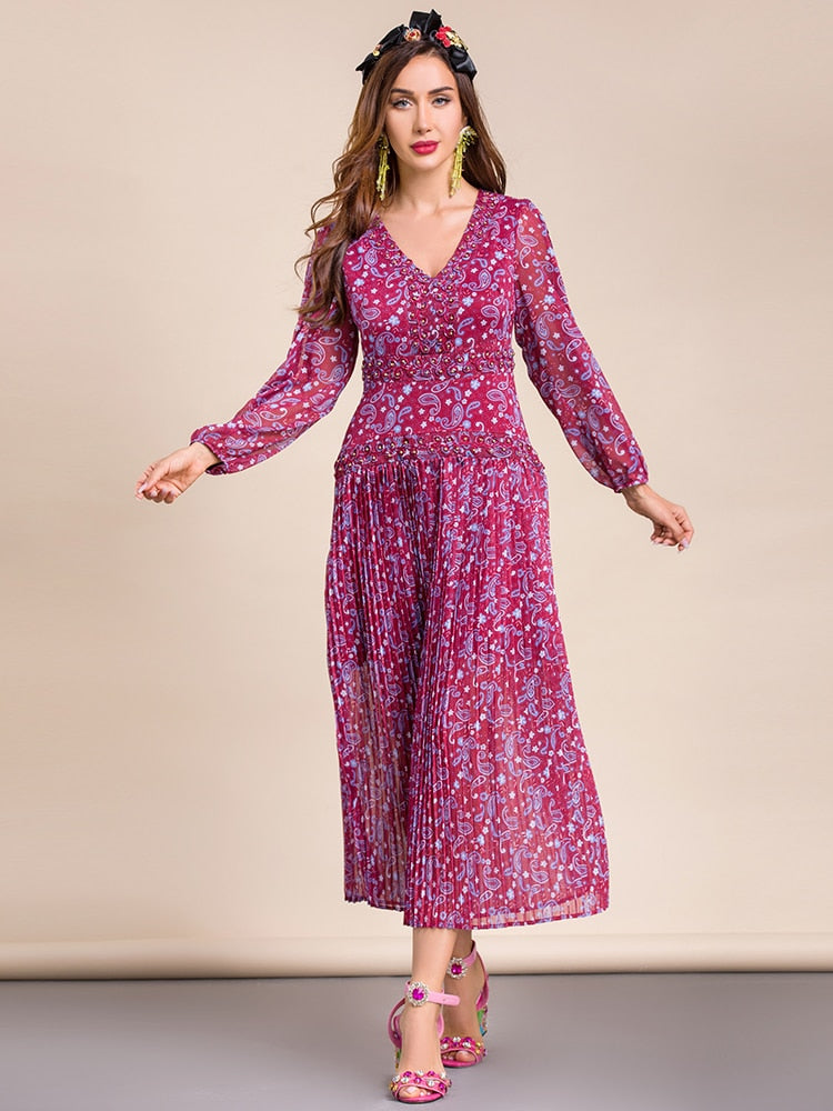 DESSA Paisley Print Midi Dress