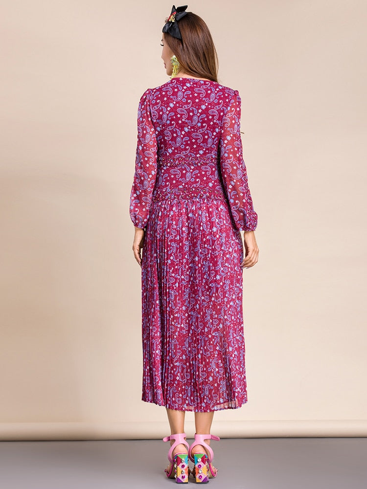 DESSA Paisley Print Midi Dress