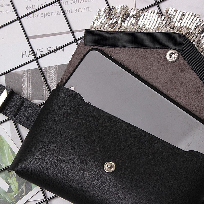 Tasseled belt purse accessory