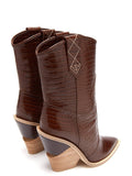 Serpensortia mid-calf boots in brown