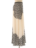 Madam Web pleated maxi skirt