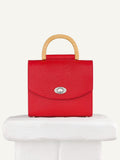 AURORA RED SAFFIANO Leather bag