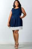 Destiny Flare navy mini dress