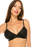 Triangle embroidery bralette