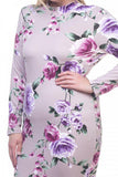 Mock Neck Floral mini Dress