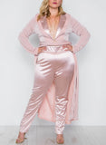 Rosie Rose cardigan + pants suit-Primetime Looks