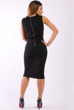 Lilith mesh laced-up midi dress