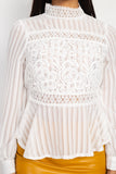 Shadow Stripe Embroidered Shirt