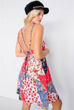 Multi Floral Print Fit & Flare Skater Mini Dress