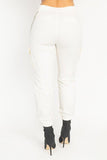 Chain Twill Jogger Pants in white