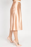 Satin Midi Skirt in colors