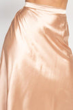 Satin Midi Skirt in colors