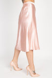 Satin Midi Skirt in colors