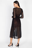Self Tie Sheer Mesh Duster