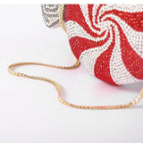 Candy-shaped embellished clutch