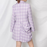 JANICE Chic Plaid Mini Dress