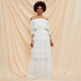 CALLA Lace Ruffled Dress