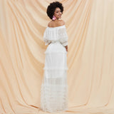 CALLA Lace Ruffled Dress