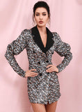 CHEYENNE animal print blazer dress