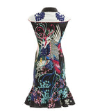 DITA floral beaded midi dress