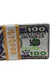 HUSTLA dollar bill clutch