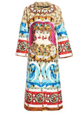 Avant Garde Print Jacquard Coat