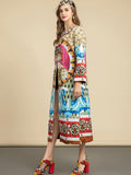 Avant Garde Print Jacquard Coat