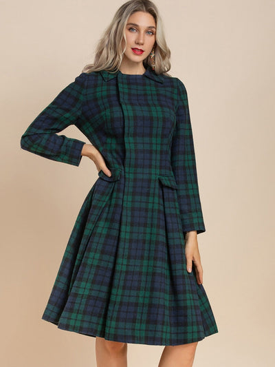 DUCHESS KATE warm Mini Dress with Pockets