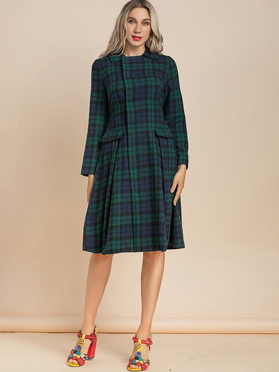 DUCHESS KATE warm Mini Dress with Pockets