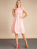 KRIS Mini Dress with Pleated Accents in colors