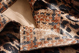 Midseason Leopard Print lapel coat