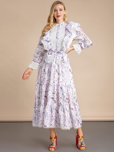 POSTCARD Inspired Floral Maxi Dress in Colors