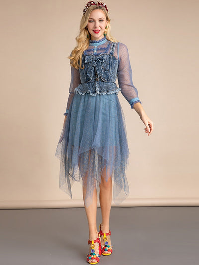 RHYTHM Mesh Mini Dress