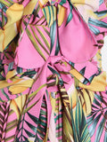 TROPICANA Pleated Midi Dress