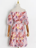 Tropicana Printed Belted Dress in colors