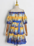 Tropicana Printed Belted Dress in colors