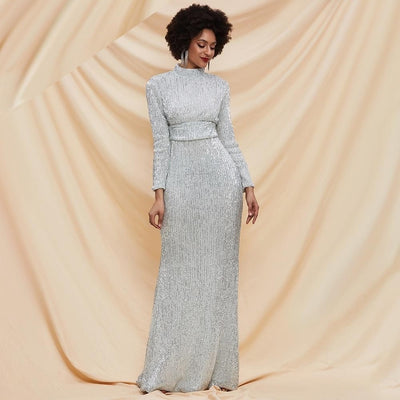MARI Classy Sequin Maxi Dress