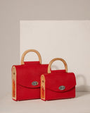 AURORA RED SAFFIANO - Blackwoodbags